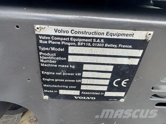 Volvo ECR50F ミニ油圧ショベル 7t以下（ミニユンボ・ミニディガー）