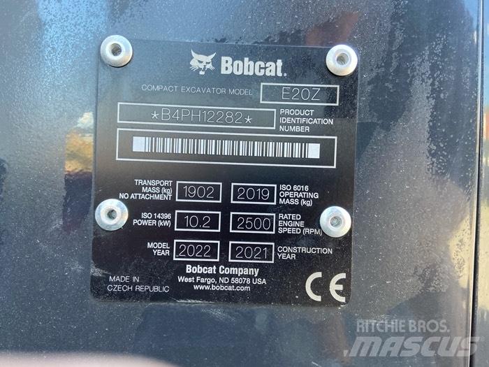 Bobcat E20z ミニ油圧ショベル 7t以下（ミニユンボ・ミニディガー）