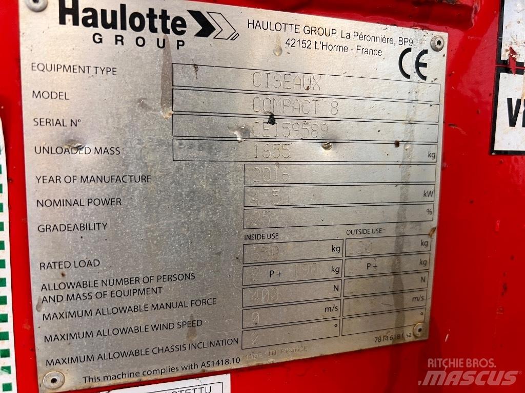 Haulotte Compact 8 シザースリフト