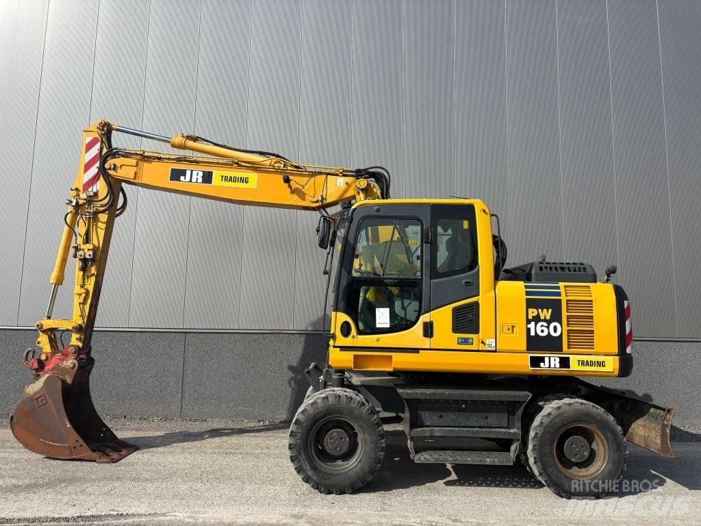 Komatsu PW 160 ホイール式油圧ショベル（パワーショベル・ユンボ・バックホー）