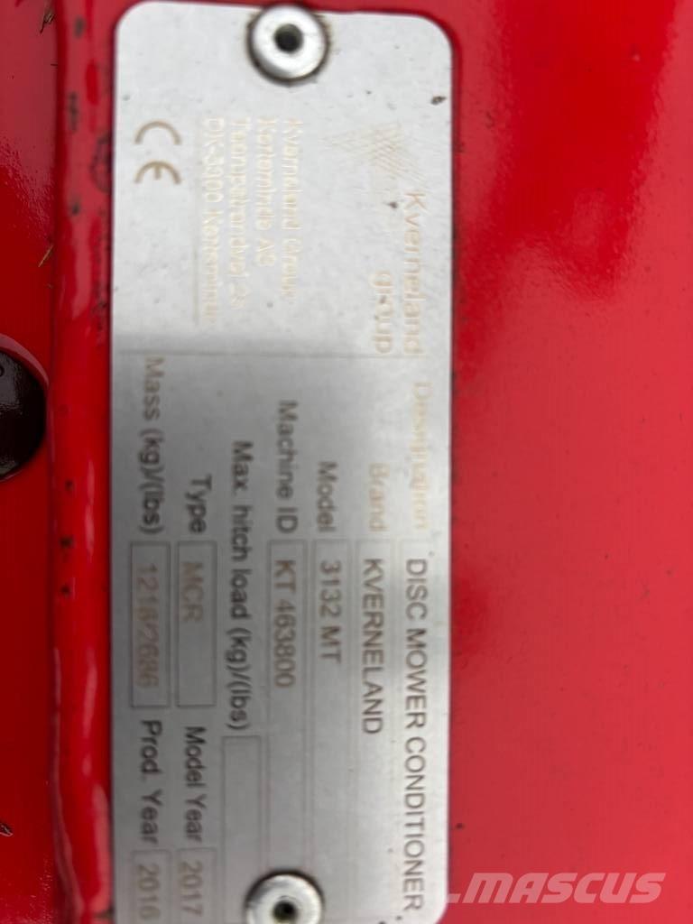 Kverneland 3132 MT モアーコンディショナー