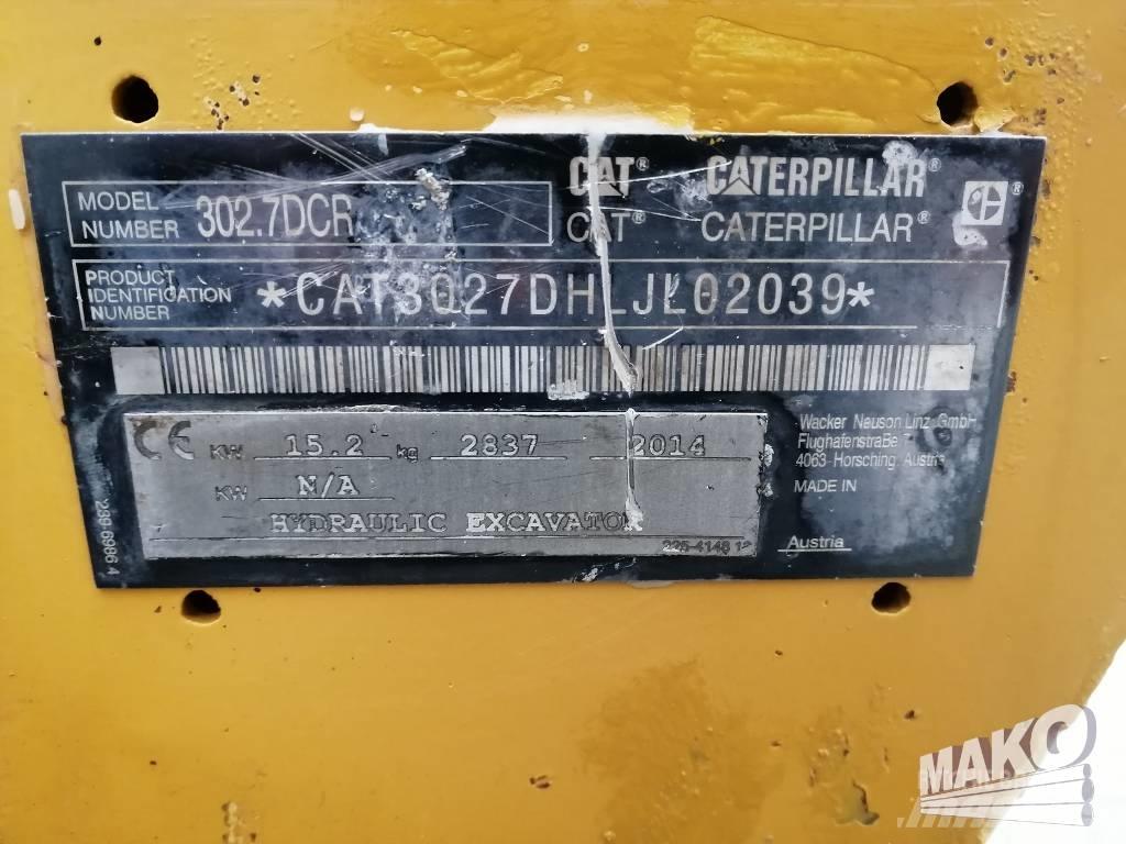 CAT 302.7 D CR ミニ油圧ショベル 7t以下（ミニユンボ・ミニディガー）