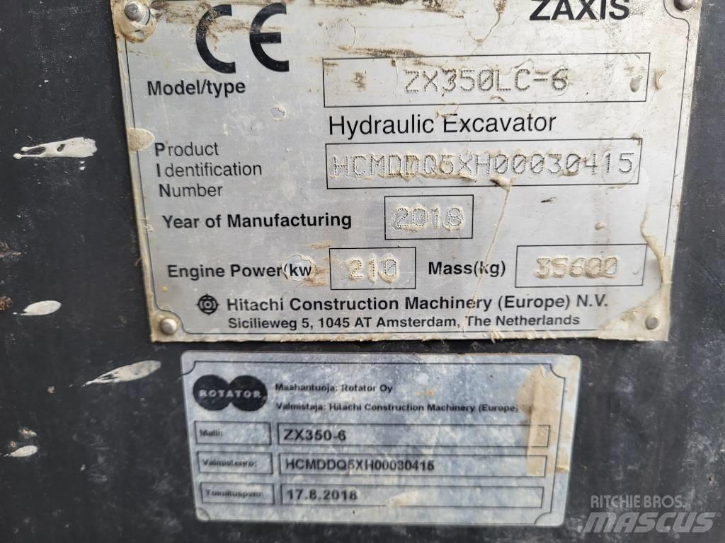 Hitachi ZX 350 LC-6 大型油圧ショベル12t以上（パワーショベル・ユンボ）