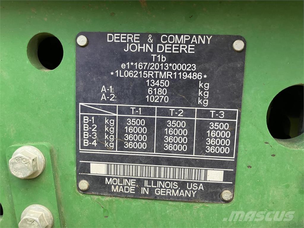 John Deere 6215R トラクター