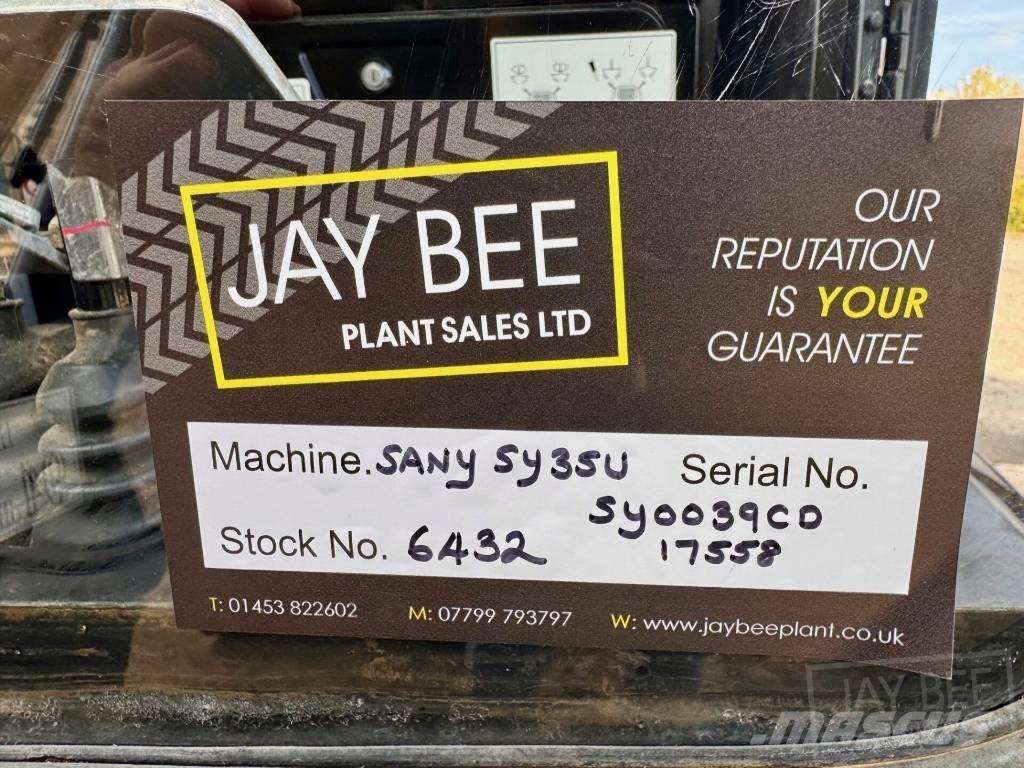 Sany SY 35 U ミニ油圧ショベル 7t以下（ミニユンボ・ミニディガー）