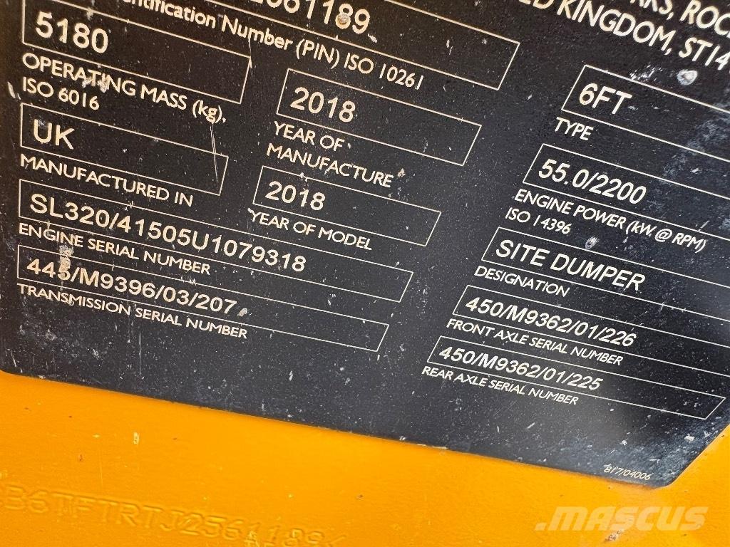 JCB 6T FT サイト　ダンプ