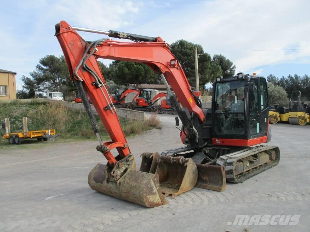 Kubota KX 080-4 中型油圧ショベル 7ｔ-12ｔ（ユンボ・パワーショベル・バックホー）
