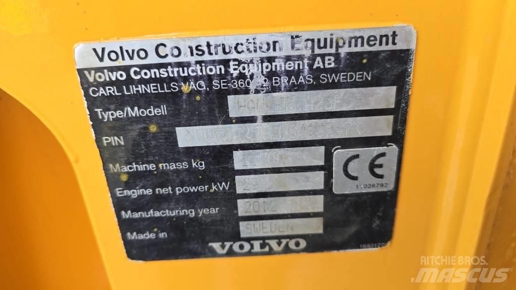 Volvo A 25 F アーティキュレート式ダンプトラック