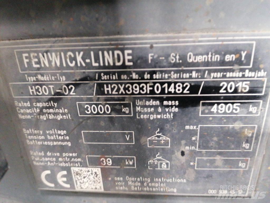 Linde H30T-02 LPGフォークリフト