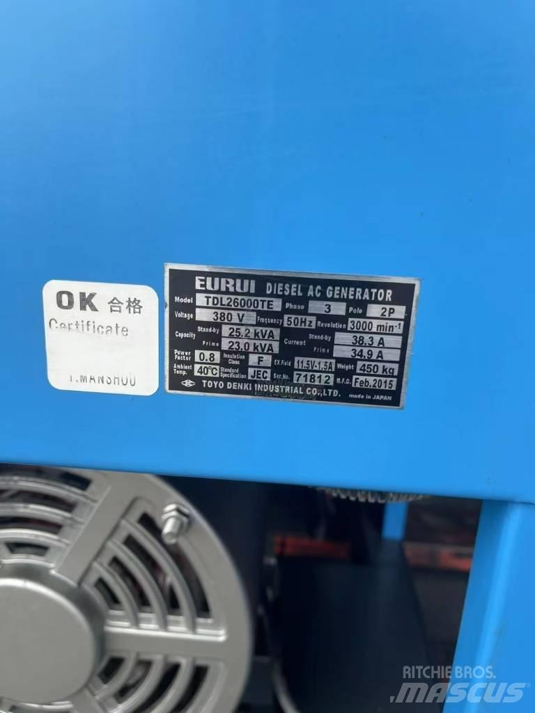 Yanmar 25KVA ディーゼル発電機