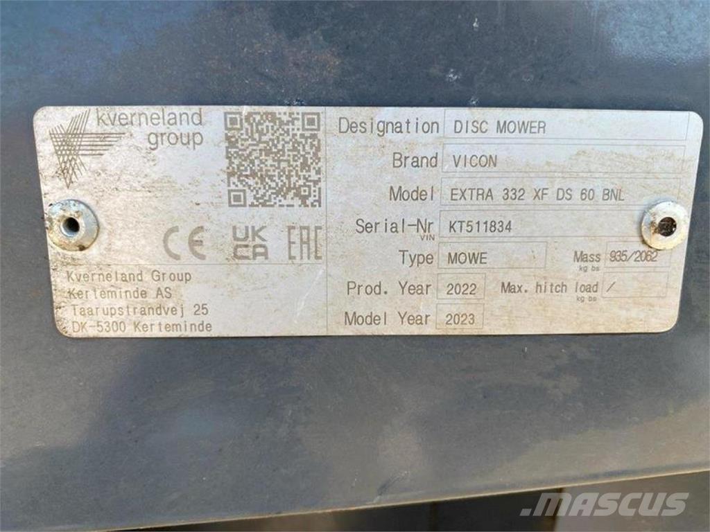 Vicon EXTRA 332 XF 芝刈り機