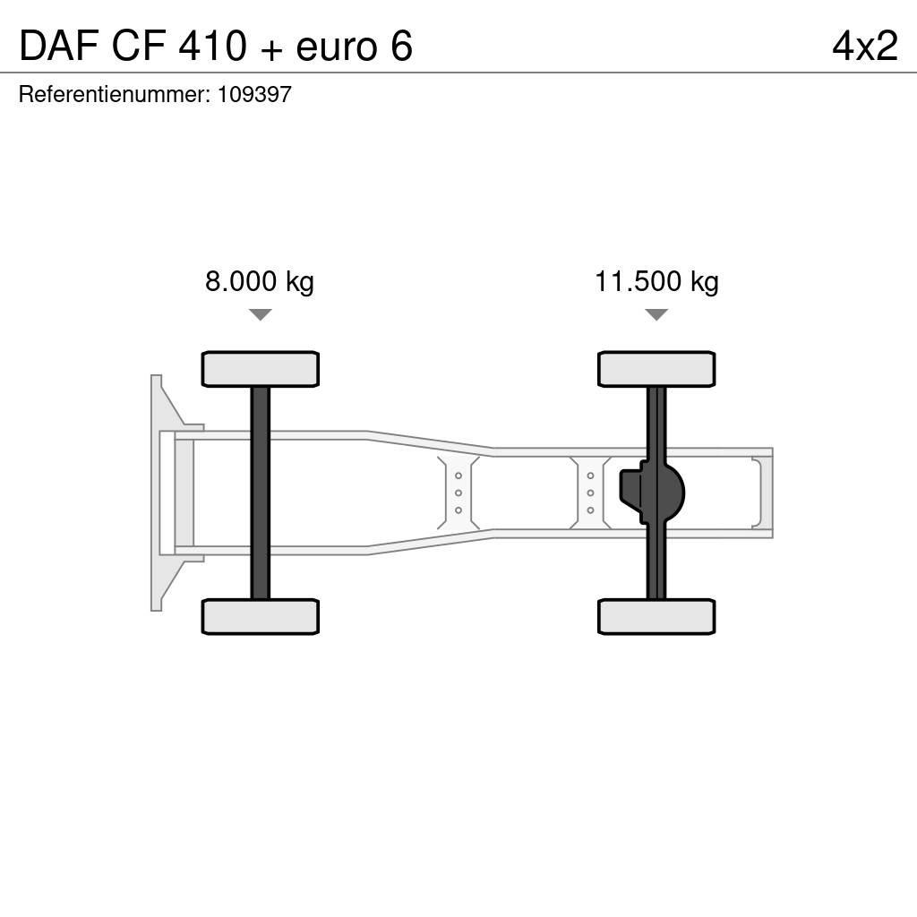 DAF CF 410 + euro 6 中古トラクターヘッド | トレーラーヘッド