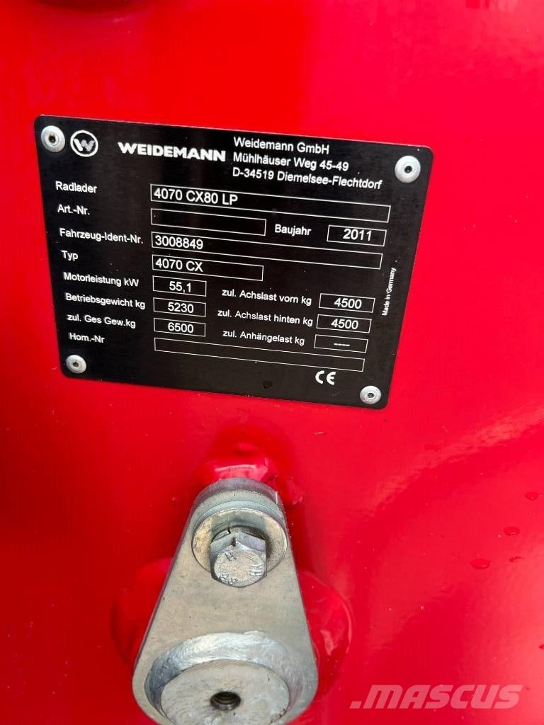 Weidemann 4070CX80LP ホイールローダー・タイヤショベル
