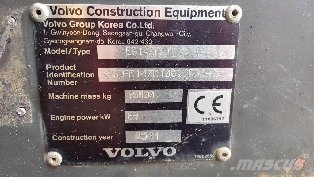 Volvo EC 140 C L M 大型油圧ショベル12t以上（パワーショベル・ユンボ）