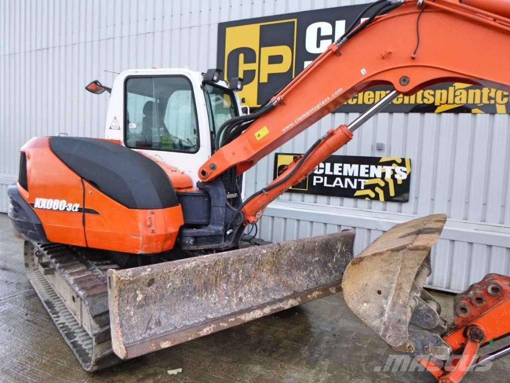 Kubota KX 080-3 A 中型油圧ショベル 7ｔ-12ｔ（ユンボ・パワーショベル・バックホー）
