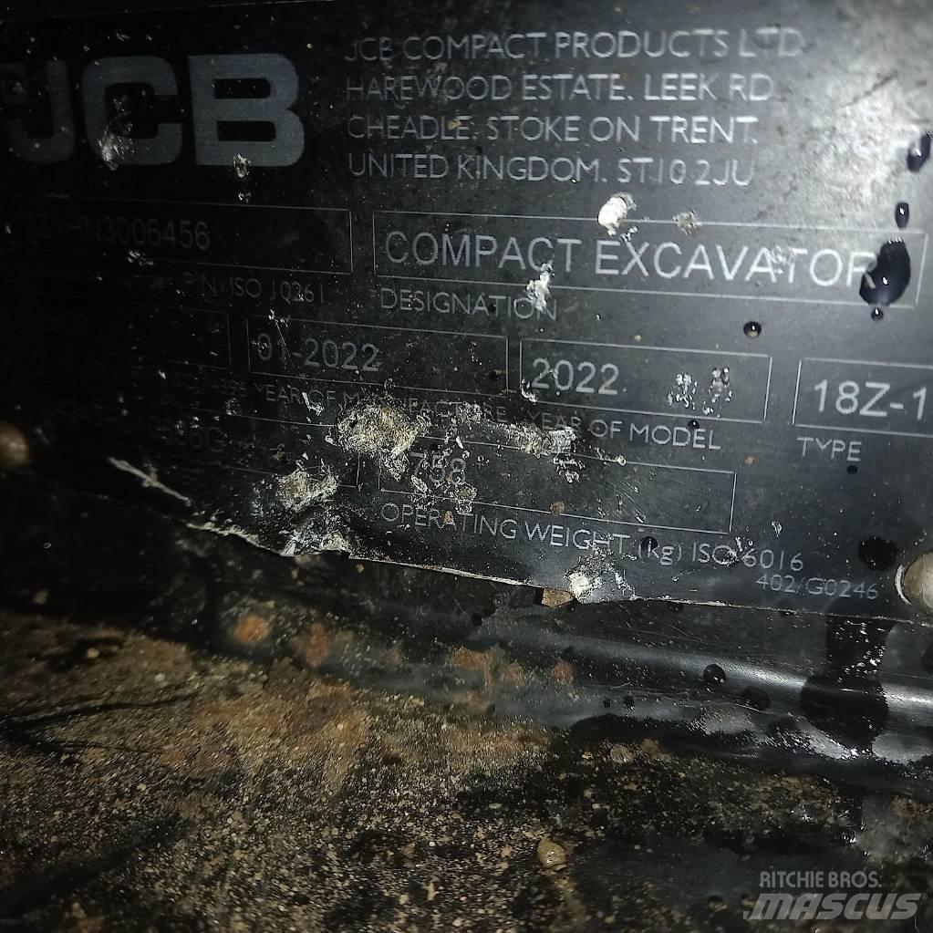 JCB 18Z-1 ミニ油圧ショベル 7t以下（ミニユンボ・ミニディガー）