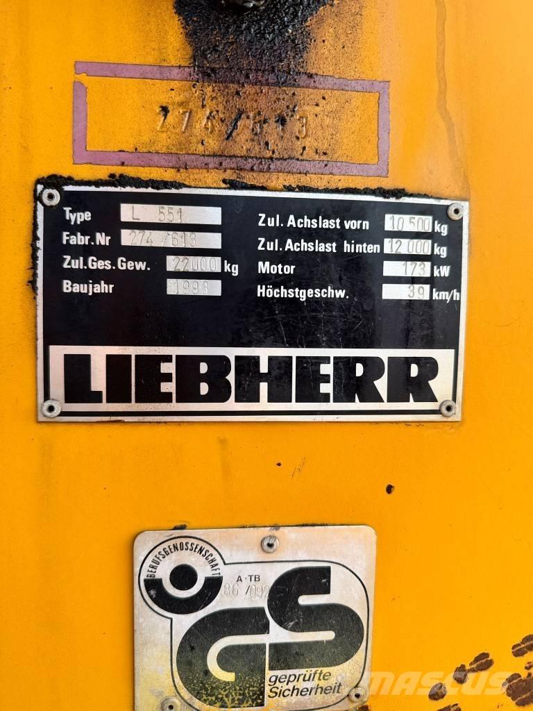 Liebherr L 551 ホイールローダー・タイヤショベル