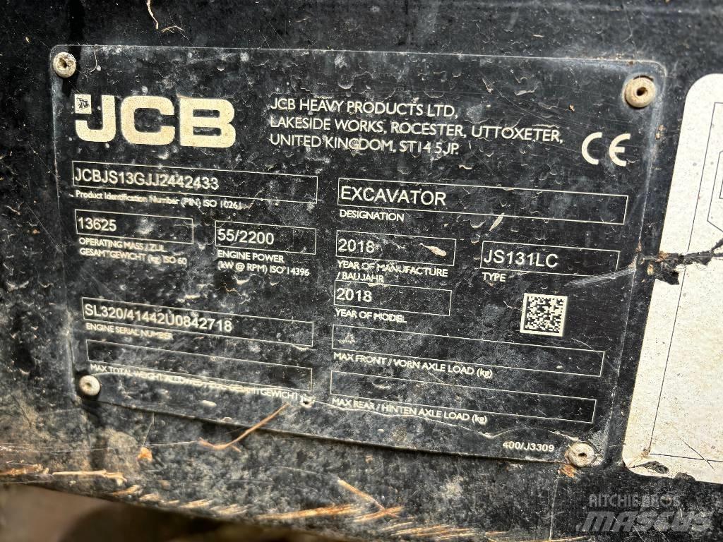 JCB JS 131 LC 大型油圧ショベル12t以上（パワーショベル・ユンボ）