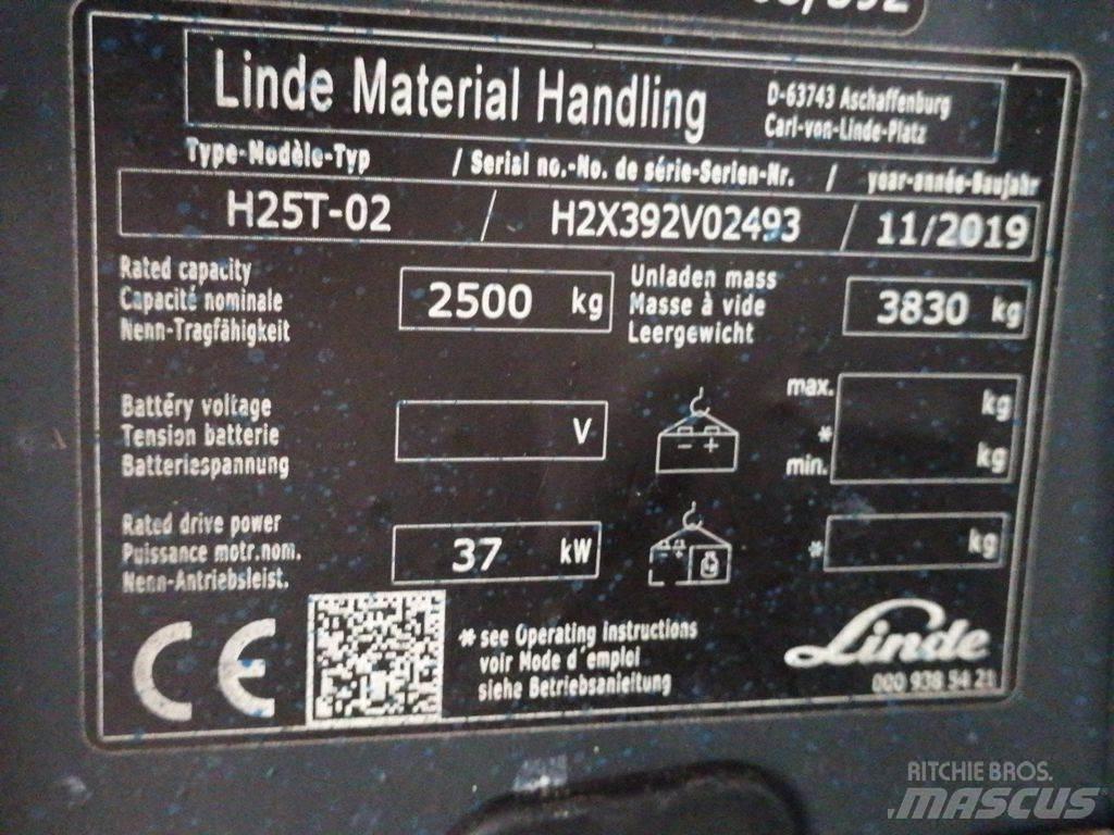 Linde H25T-02 バッテリーフォークリフト