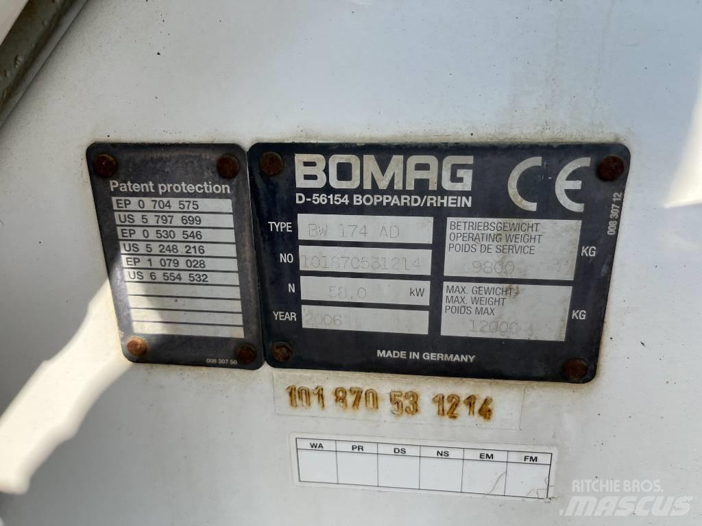 Bomag BW 174 AD タンデムローラ