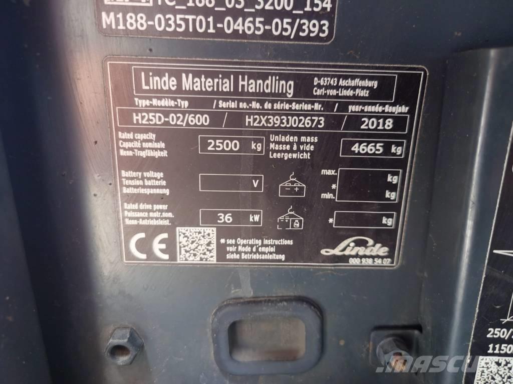 Linde H25/600D/393 ディーゼル・軽油