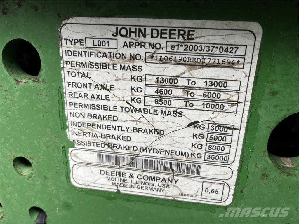 John Deere 6190R トラクター