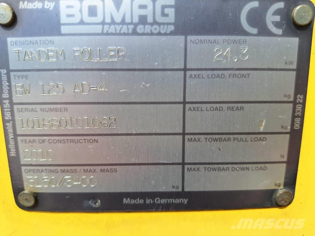 Bomag BW 125 AD-4 タンデムローラ