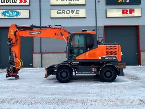 Doosan DX170W-5 ホイール式油圧ショベル（パワーショベル・ユンボ・バックホー）