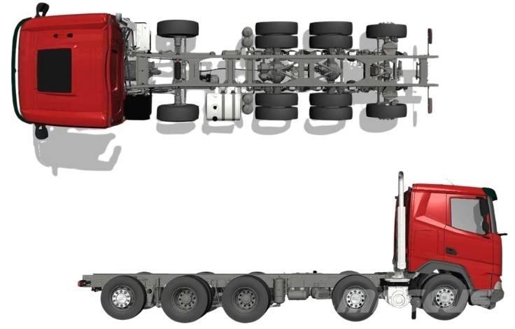 DAF XF 530 FAF 10x4 キャブ付きシャーシ