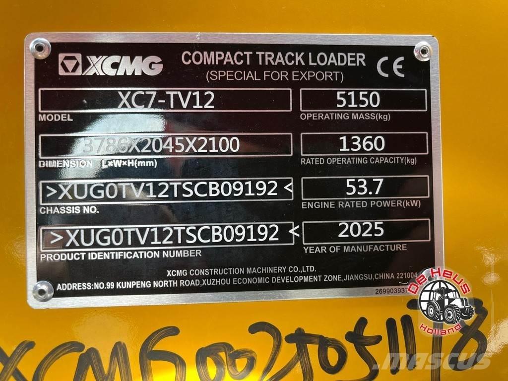 XCMG XC7-TV12 ホイールローダー・タイヤショベル