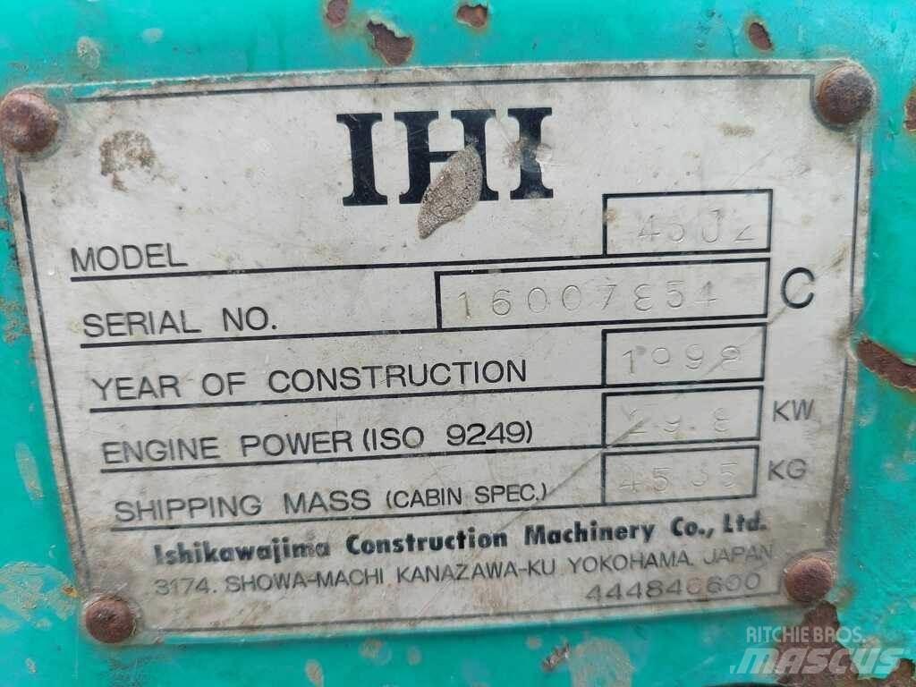 IHI 45J ミニ油圧ショベル 7t以下（ミニユンボ・ミニディガー）
