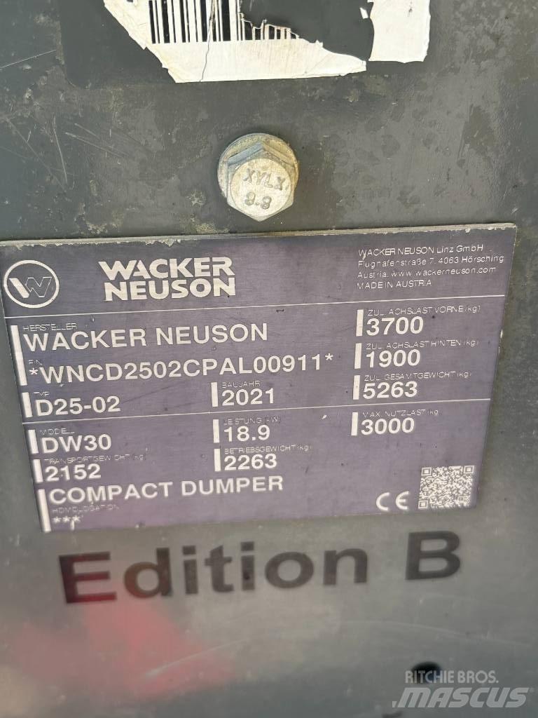 Wacker Neuson DW 30 サイト　ダンプ