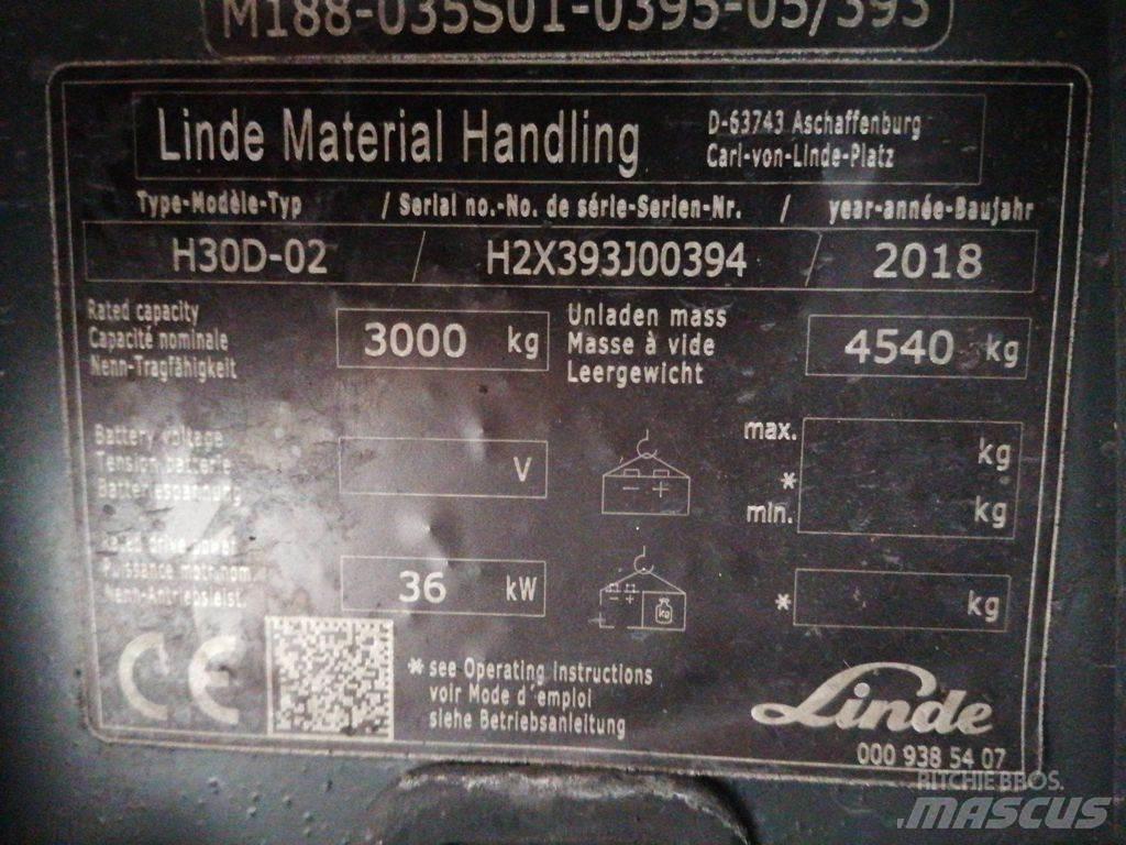 Linde H30D-02 ディーゼル・軽油
