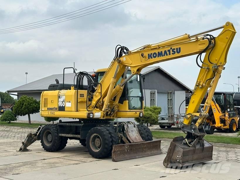 Komatsu PW 160-7E0 ホイール式油圧ショベル（パワーショベル・ユンボ・バックホー）
