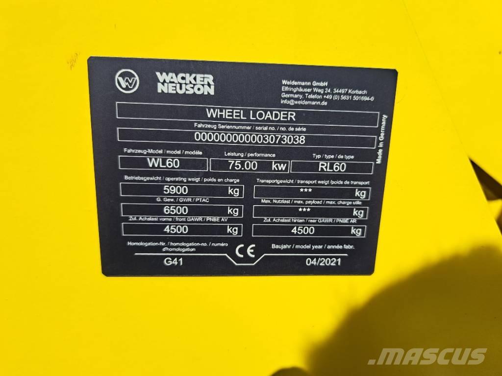 Wacker Neuson WL60 ホイールローダー・タイヤショベル