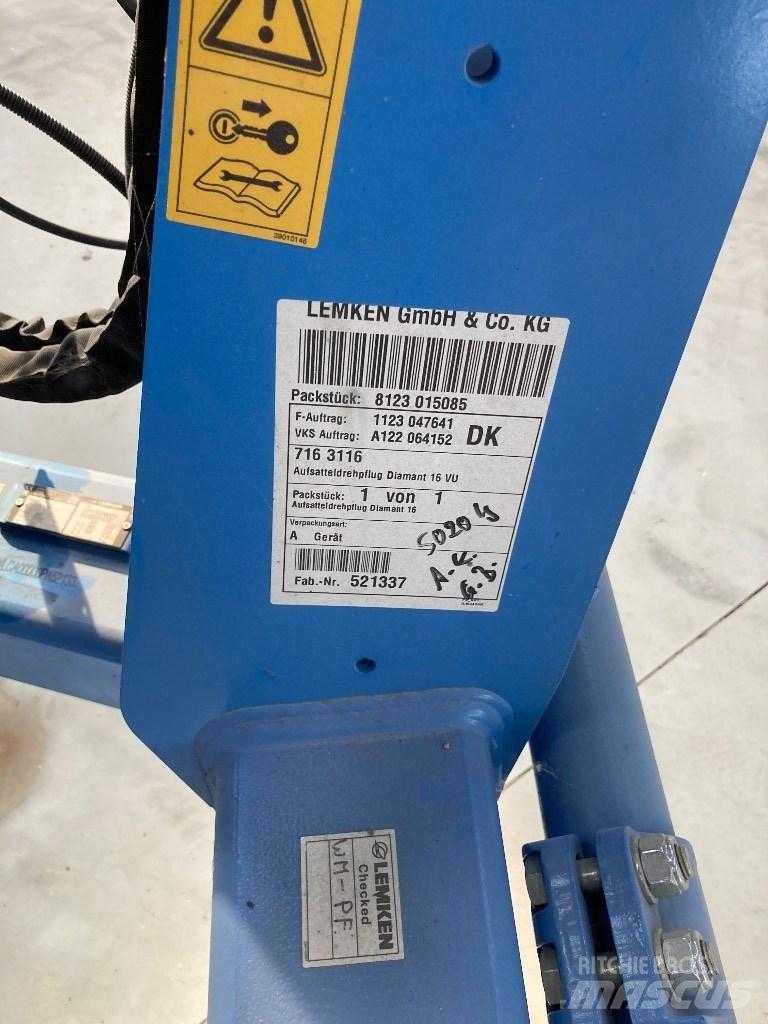 Lemken Diamant 16 リバーシブルプラウ