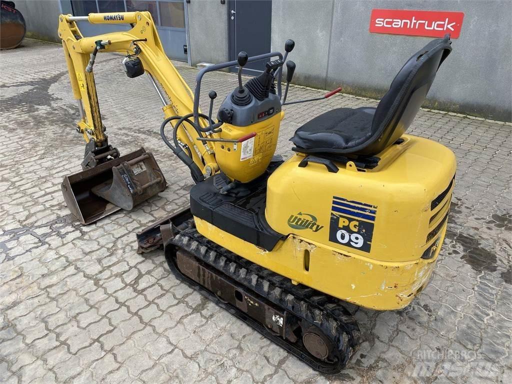 Komatsu PC09-1 ホイール式油圧ショベル（パワーショベル・ユンボ・バックホー）