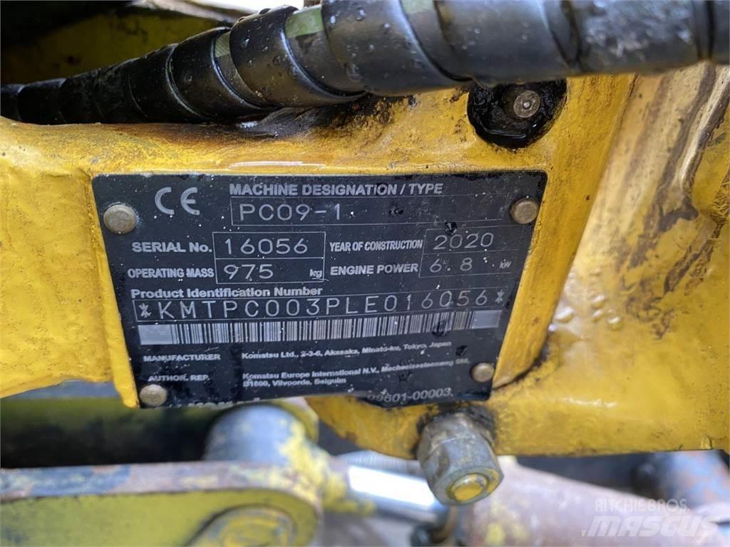 Komatsu PC09-1 ホイール式油圧ショベル（パワーショベル・ユンボ・バックホー）