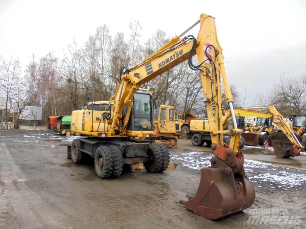 Komatsu PW 130ES-6K ホイール式油圧ショベル（パワーショベル・ユンボ・バックホー）