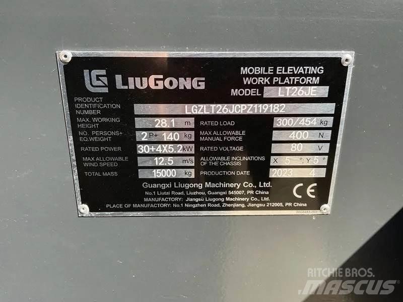 LiuGong LT26JE-li ブームリフト　屈伸型