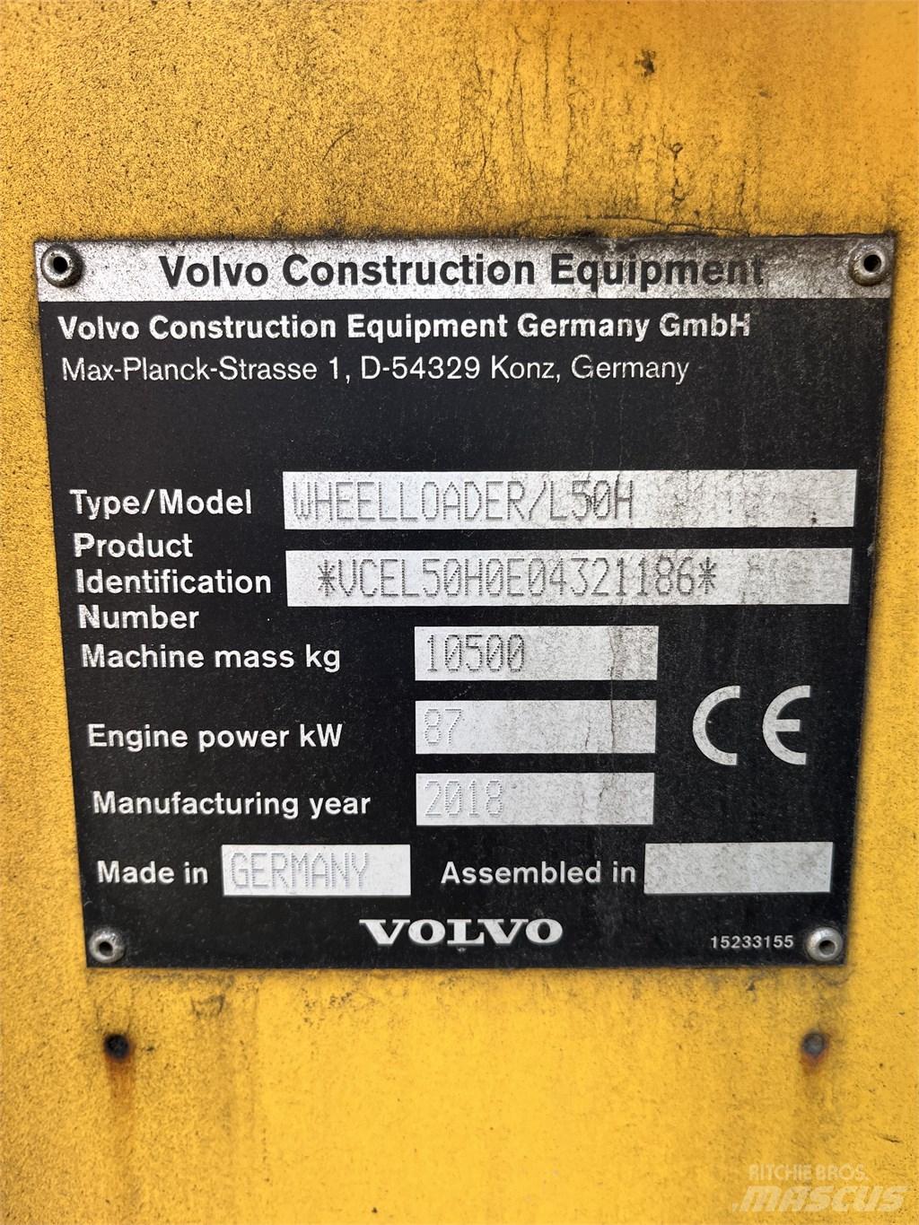 Volvo L 50 H ホイールローダー・タイヤショベル