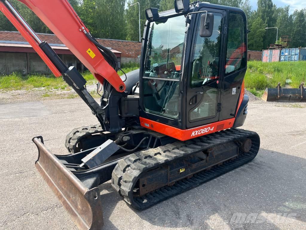 Kubota KX 080-4 中型油圧ショベル 7ｔ-12ｔ（ユンボ・パワーショベル・バックホー）