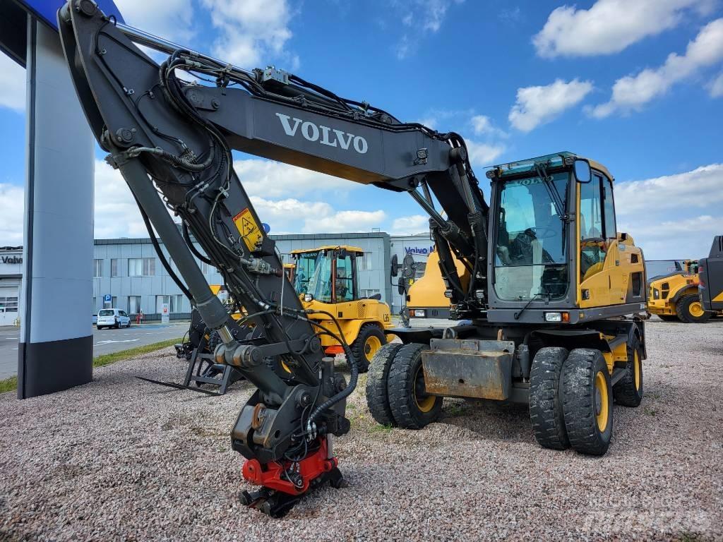 Volvo EW 160 D ホイール式油圧ショベル（パワーショベル・ユンボ・バックホー）