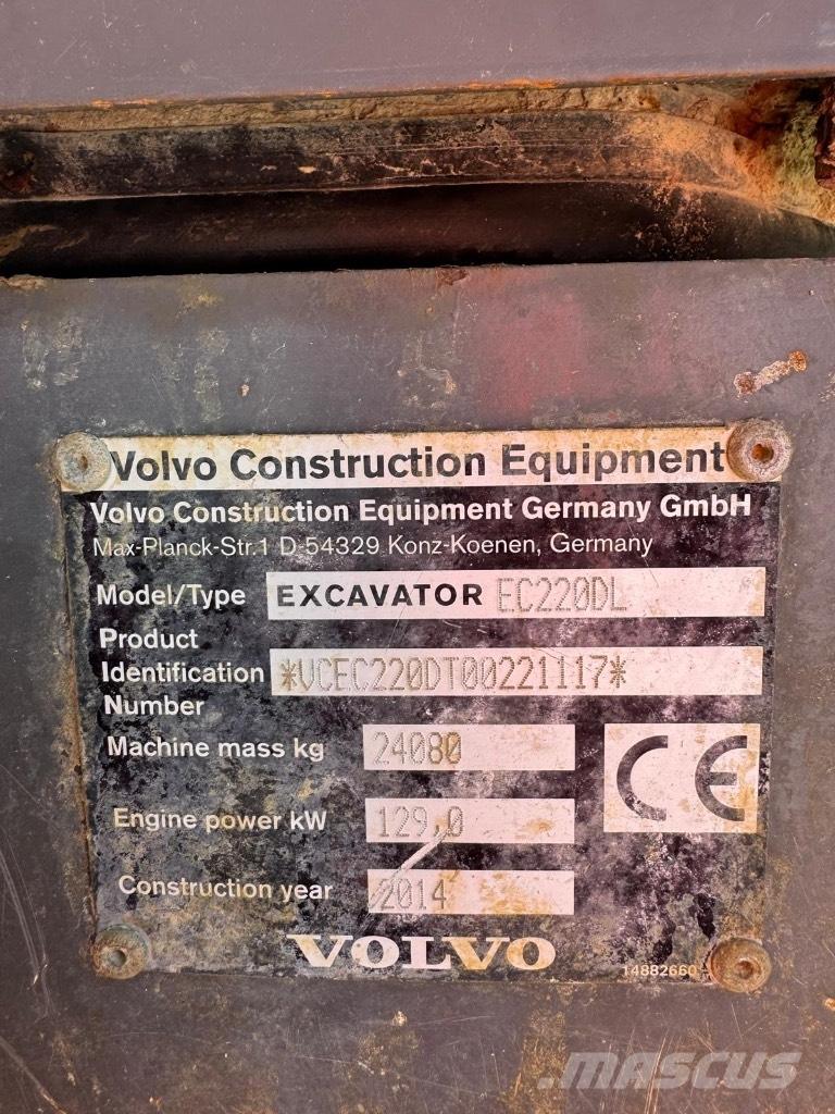 Volvo EC 220 DL 大型油圧ショベル12t以上（パワーショベル・ユンボ）