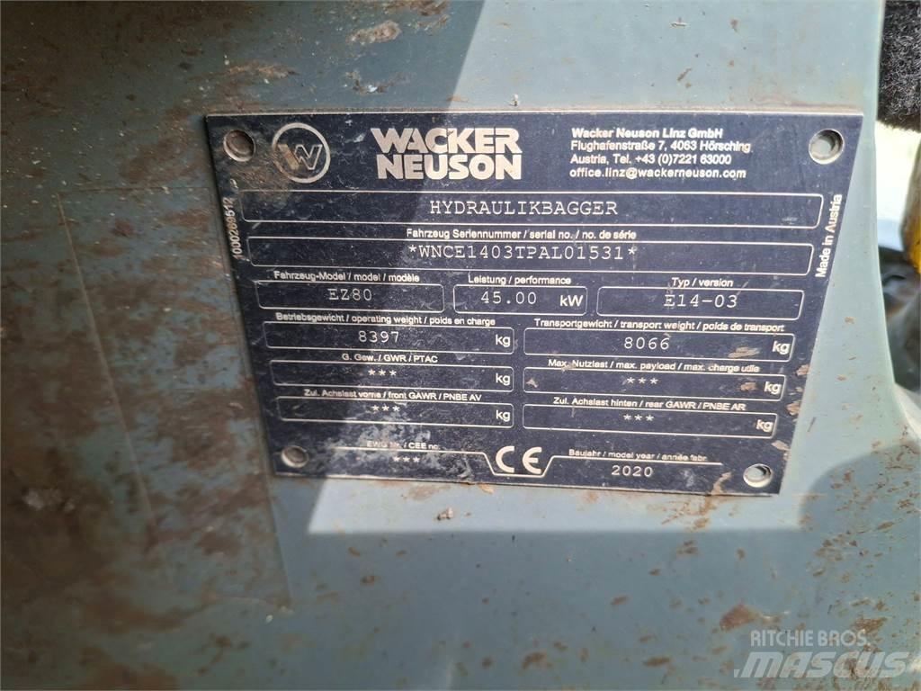 Wacker Neuson EZ80 大型油圧ショベル12t以上（パワーショベル・ユンボ）