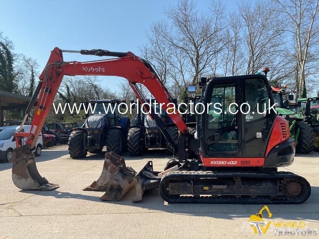 Kubota KX 080-4 中型油圧ショベル 7ｔ-12ｔ（ユンボ・パワーショベル・バックホー）