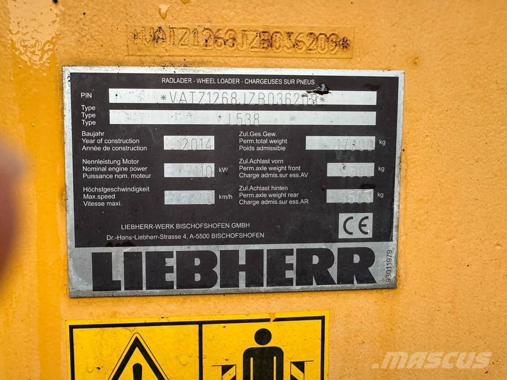 Liebherr L 538 ホイールローダー・タイヤショベル