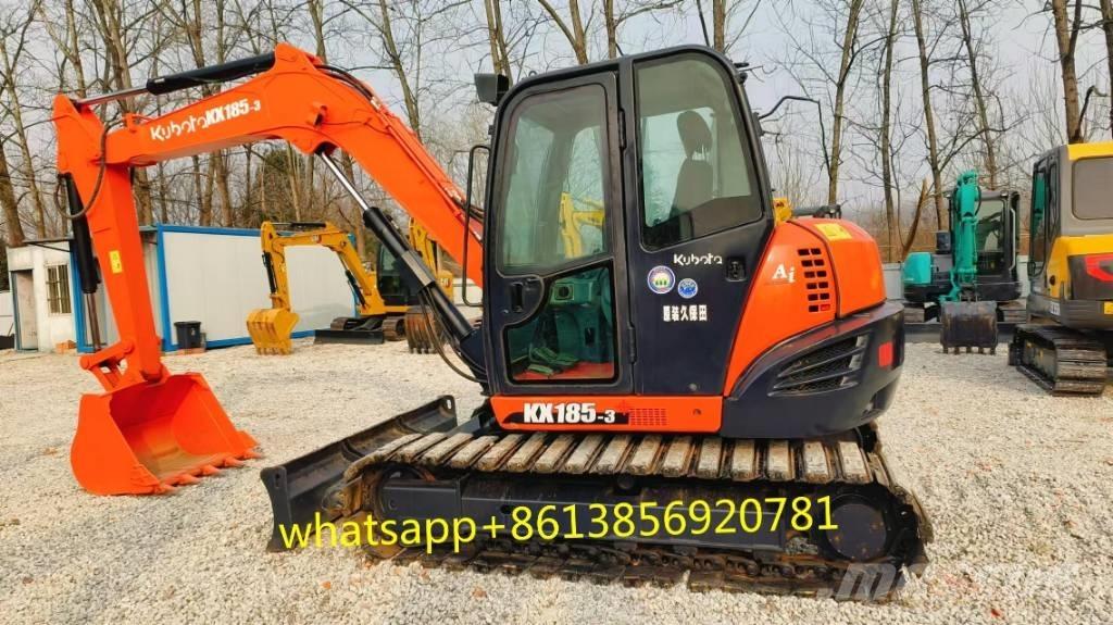 Kubota KX 185 中型油圧ショベル 7ｔ-12ｔ（ユンボ・パワーショベル・バックホー）