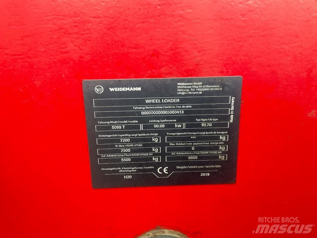 Weidemann 5080T テレスコピックホイールローダー