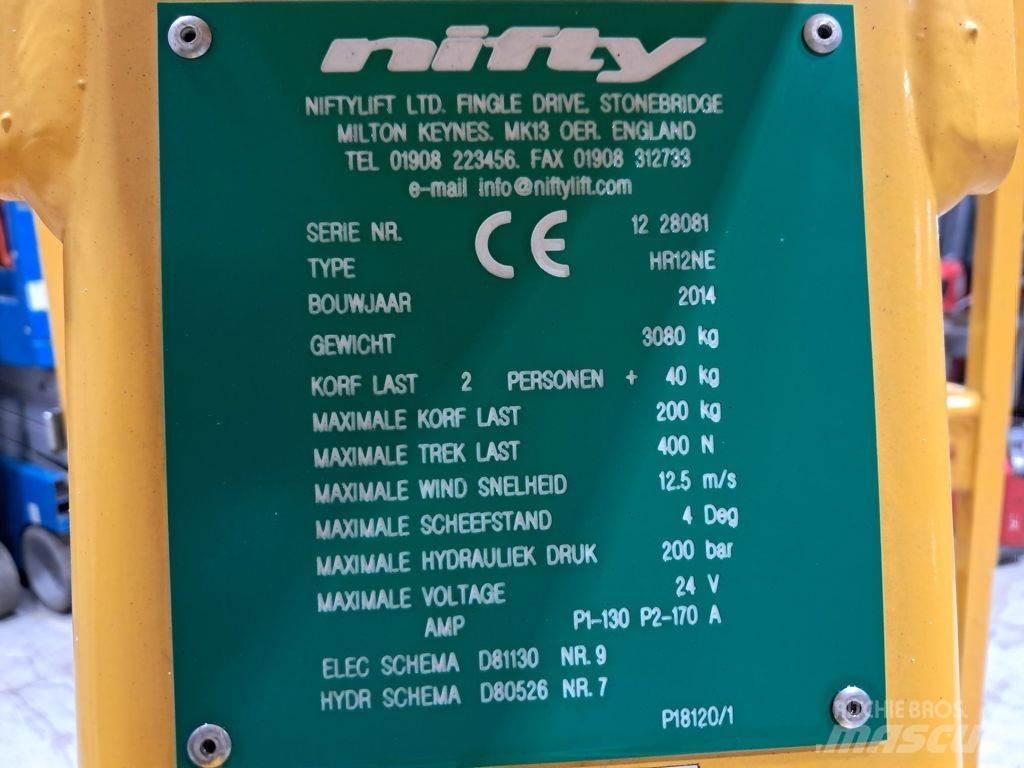 Niftylift HR12NE ブームリフト　屈伸型